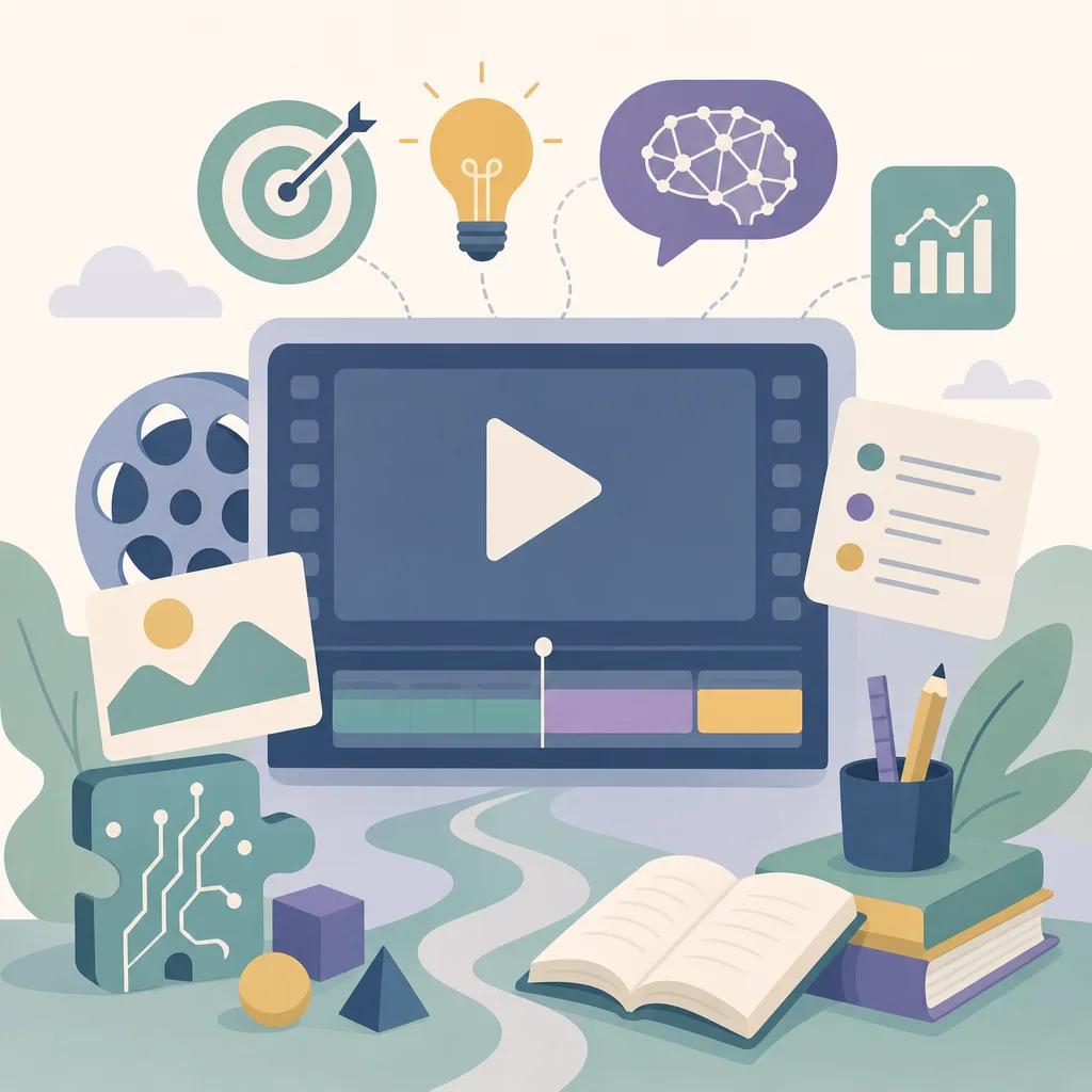 Illustration related to ai video content strategies for teachers