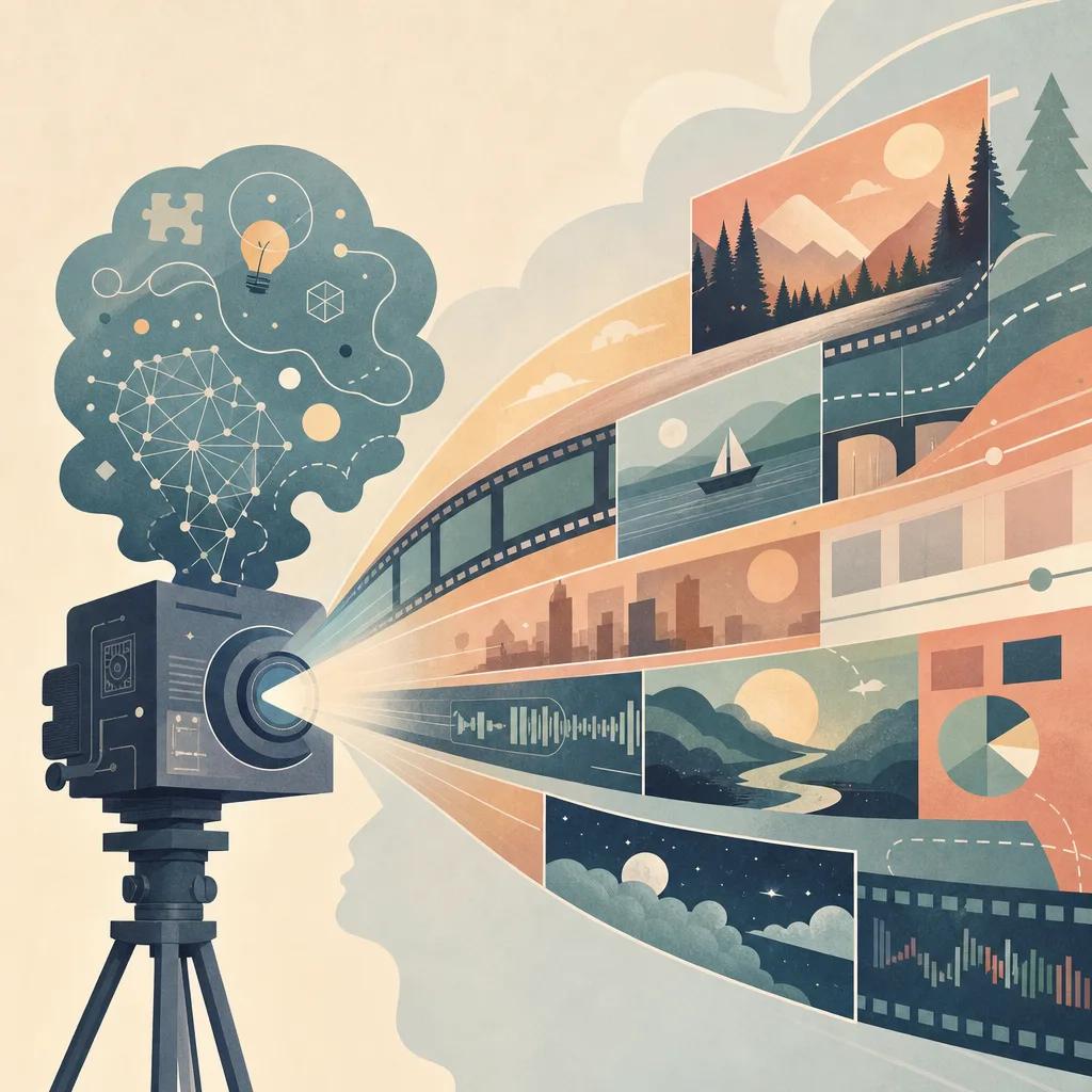 Illustration related to ai video techniques for storytelling