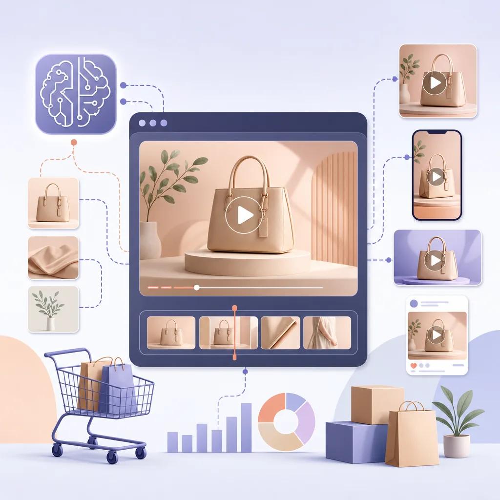 Illustration related to ai video tools for e-commerce marketing