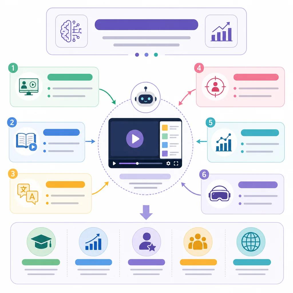Diagram explaining ai video trends for education in 2026