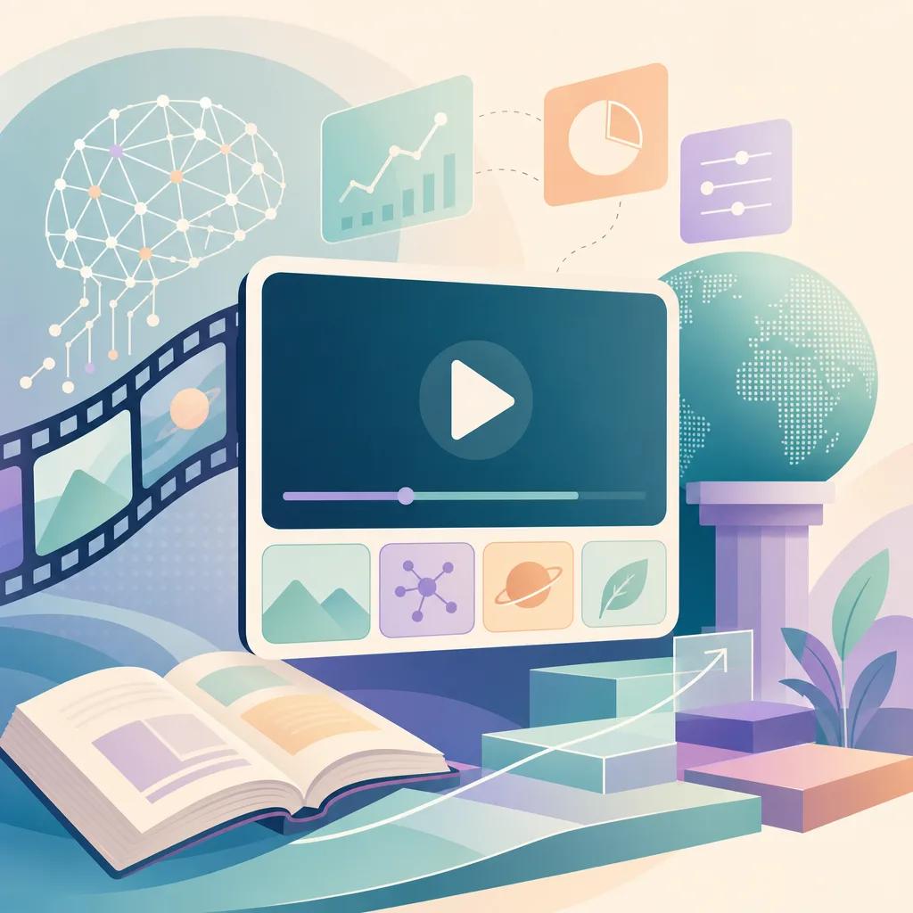 Illustration related to ai video trends for education in 2026