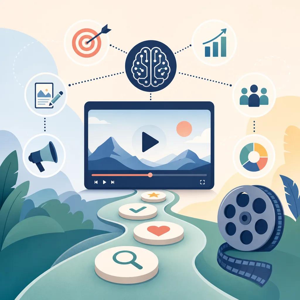 Illustration related to best practices for ai-driven video marketing