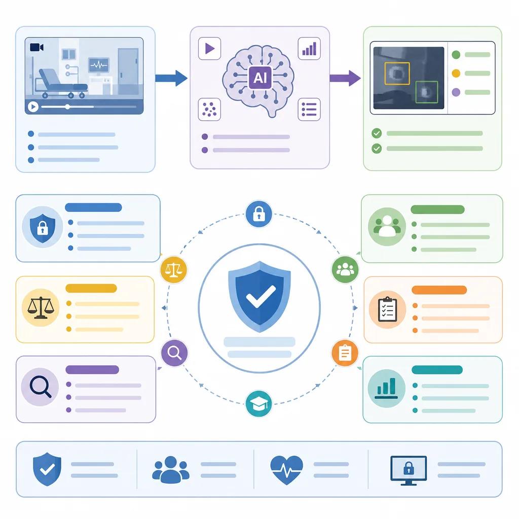 Diagram explaining best practices for ai video in healthcare