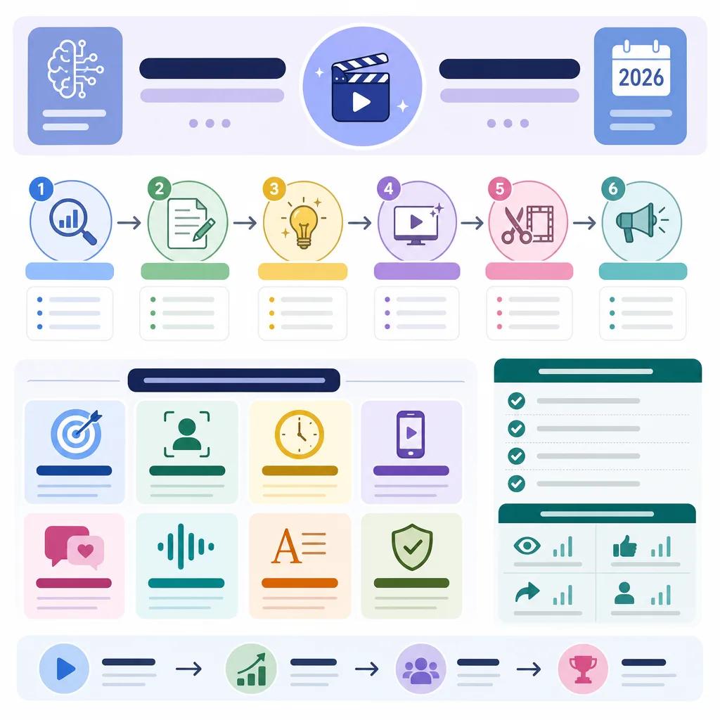Diagram explaining best practices ai video shorts 2026