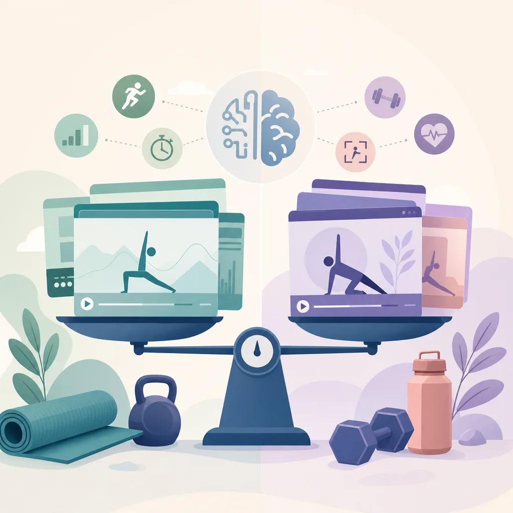Illustration related to comparison of ai video tools for fitness
