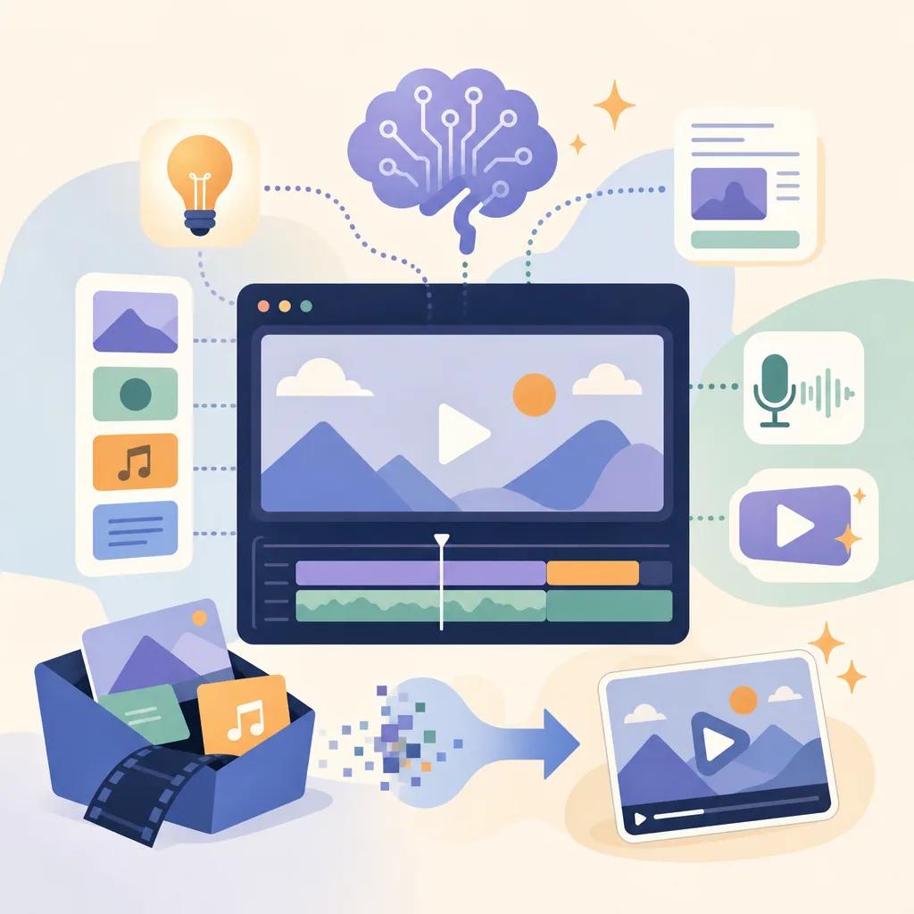 Illustration related to creating explainer videos with ai