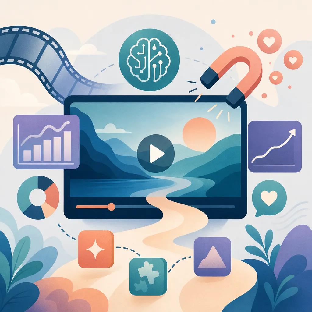 Illustration related to improving viewer engagement in ai videos