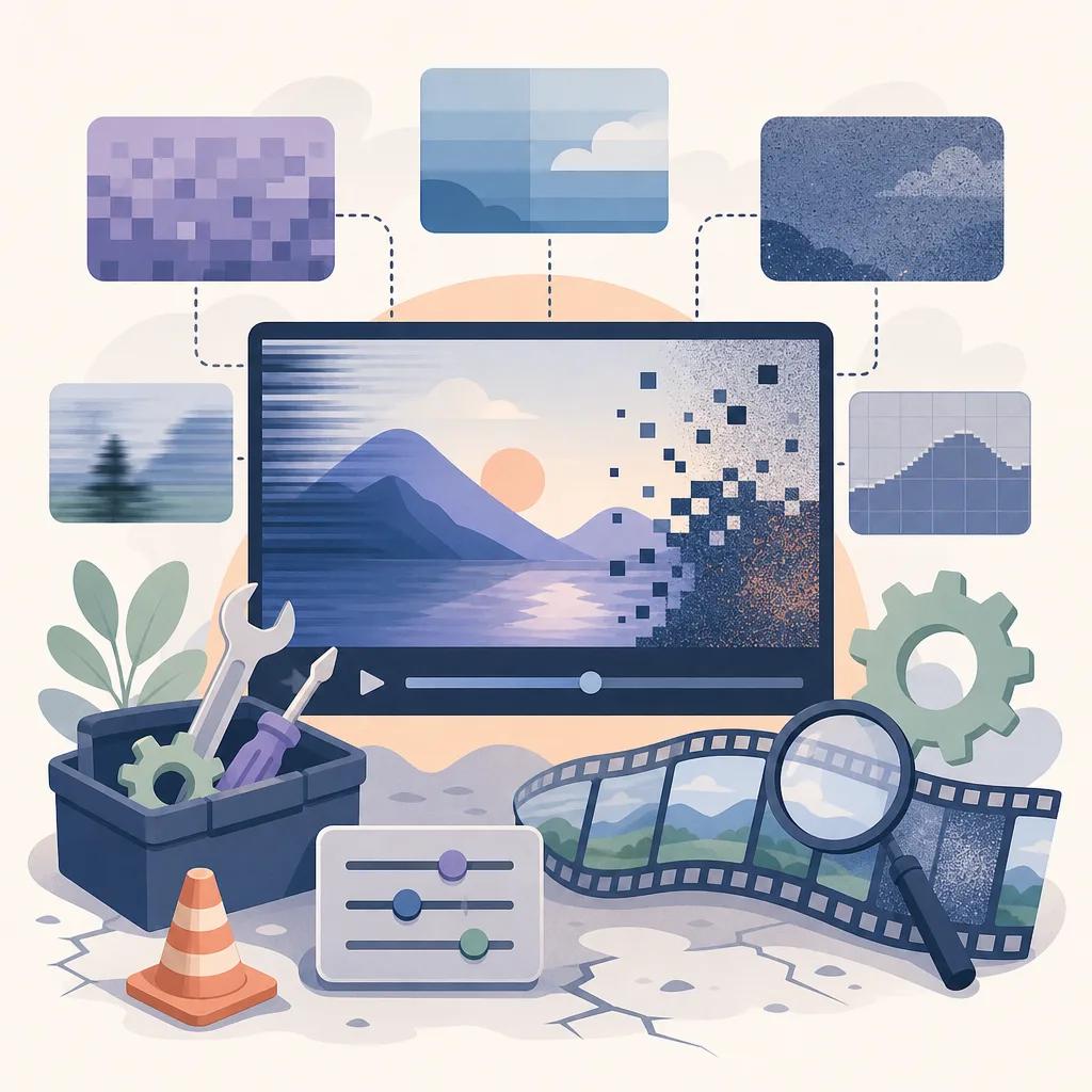 Illustration related to troubleshooting common rendering issues in ai video