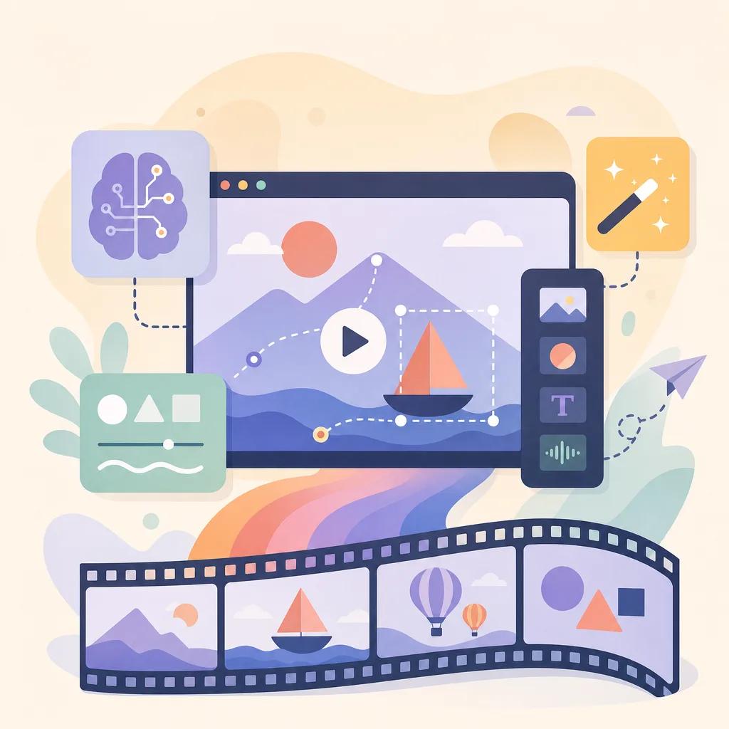 Illustration related to ai tools for creating animated explainers