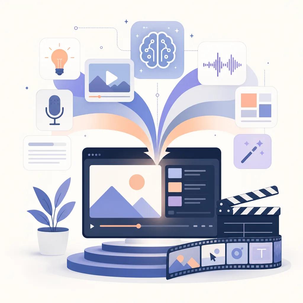 Illustration related to ai tools for creating tutorial videos
