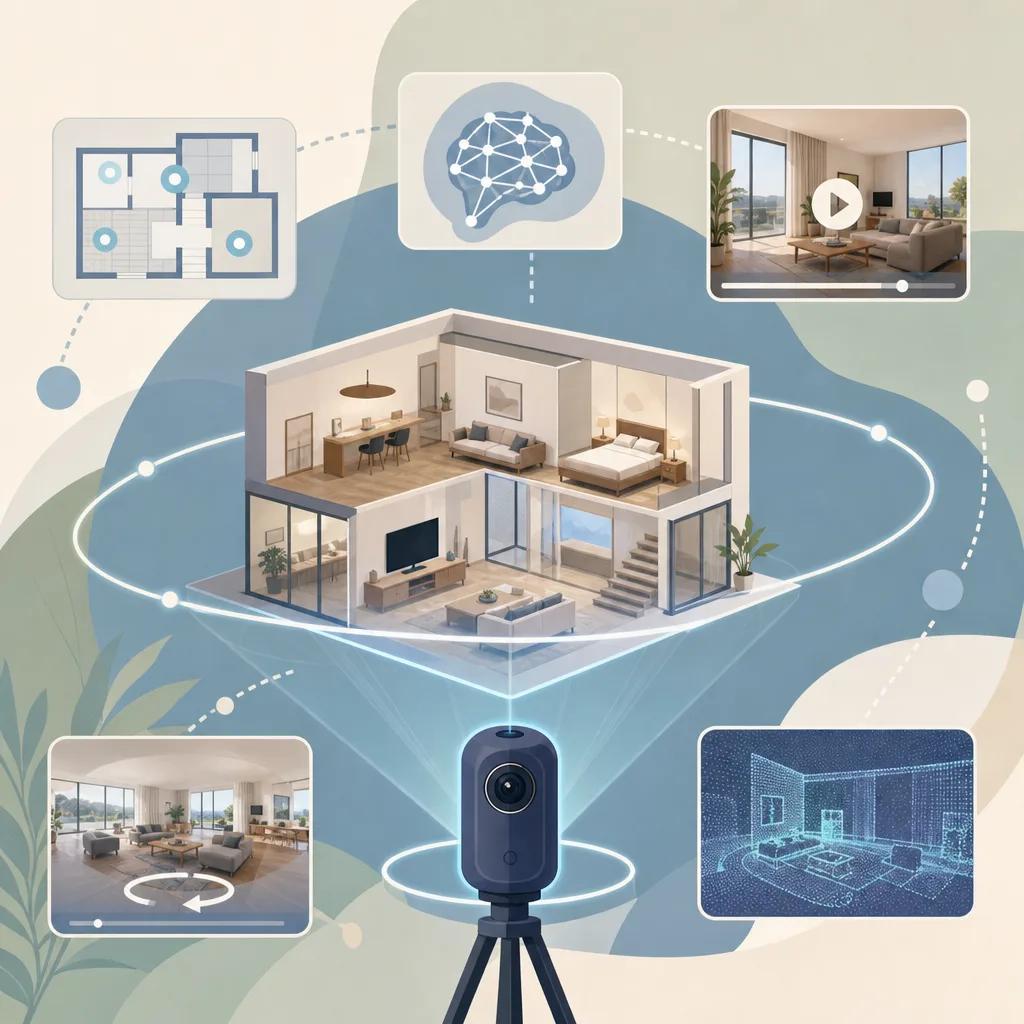 Illustration related to ai tools for real estate video tours