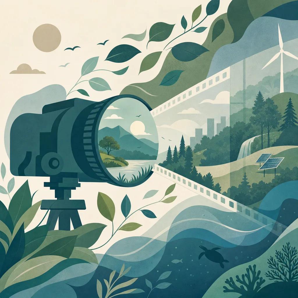 Illustration related to ai video content for environmental awareness