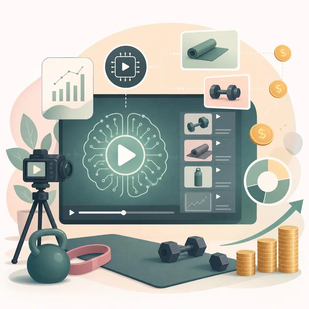 Illustration related to ai video for fitness influencer monetization