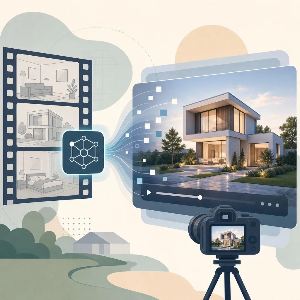 Illustration related to ai video generation for real estate