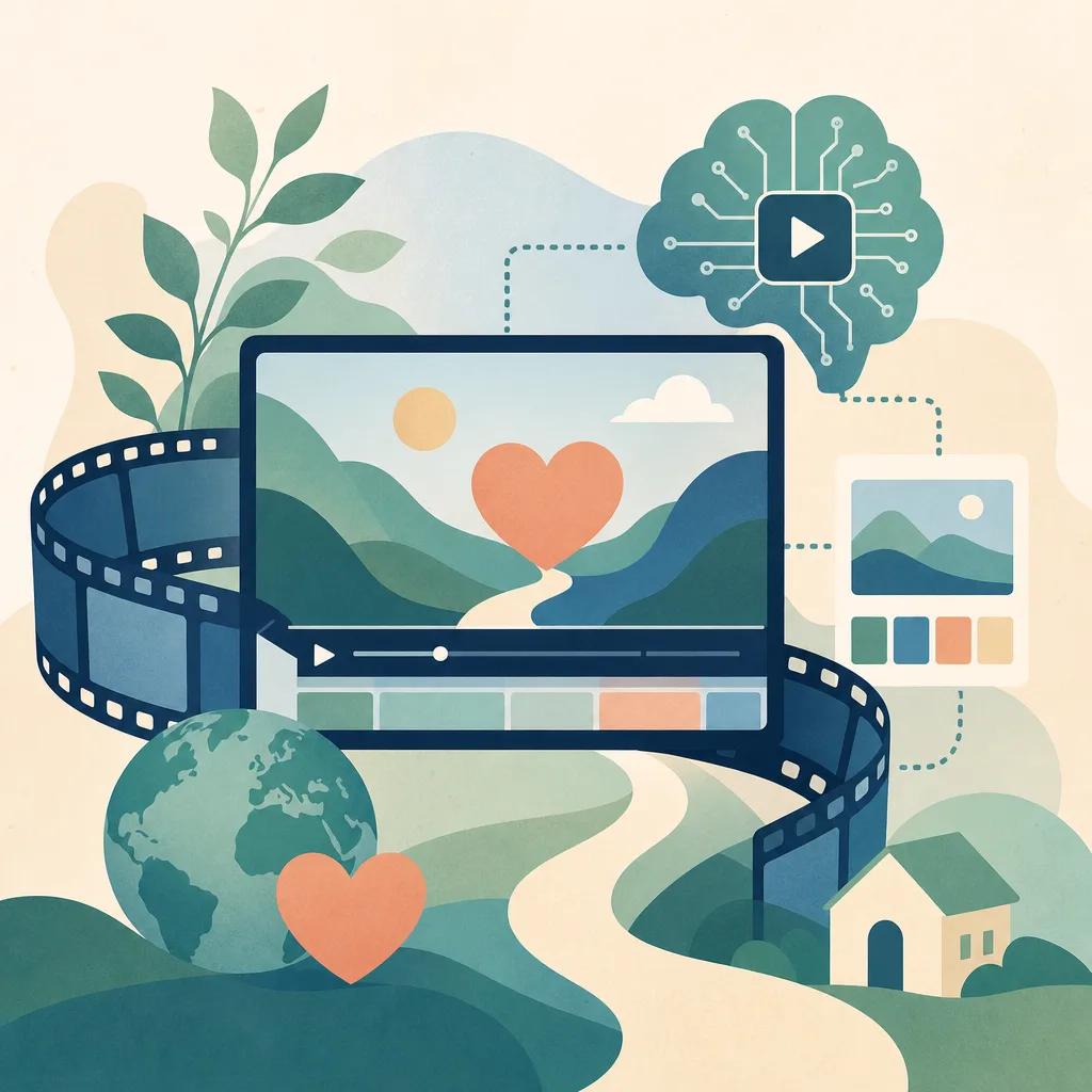 Illustration related to ai video marketing for non-profits