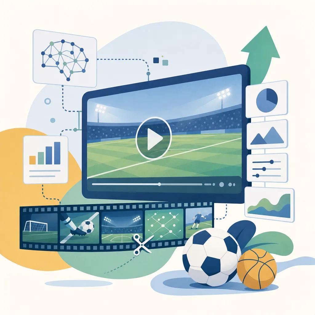 Illustration related to ai video marketing for sports teams