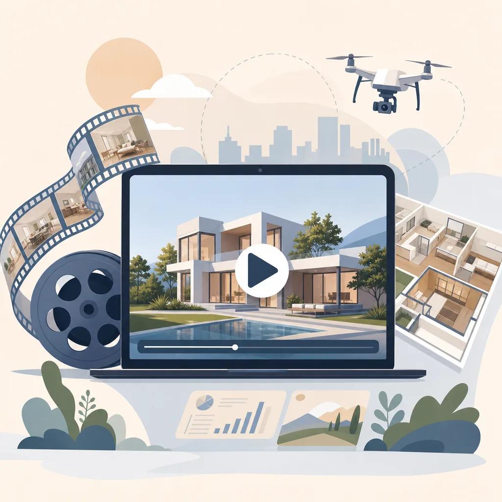 Illustration related to ai video for real estate marketing