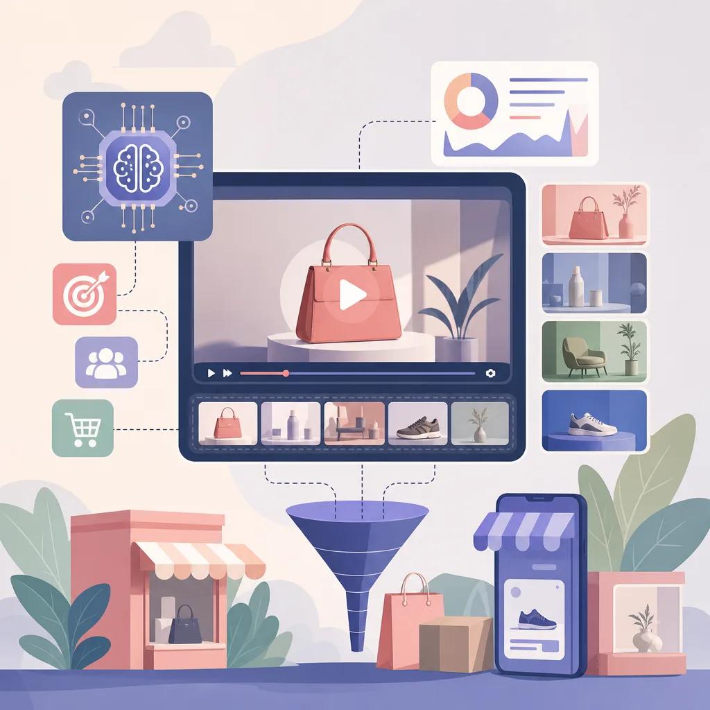 Illustration related to ai video strategies for retail brands