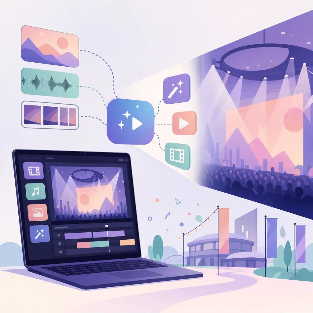 Illustration related to ai video tools for event promotion