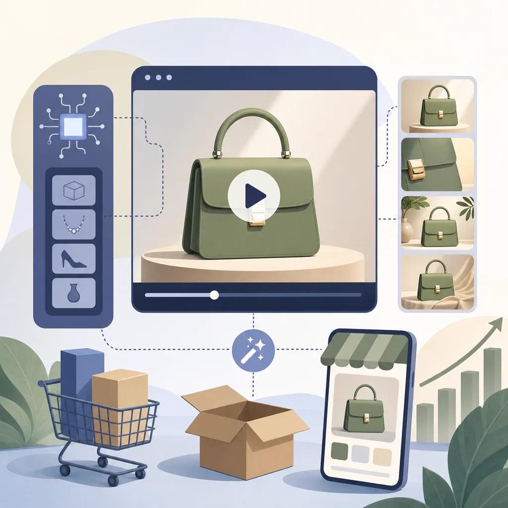 Illustration related to ai video tools for e-commerce