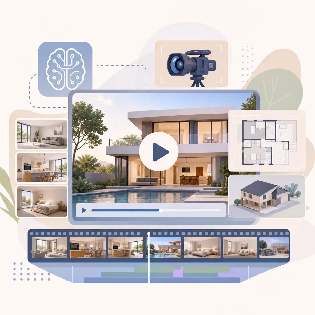Illustration related to ai video tools for real estate listings