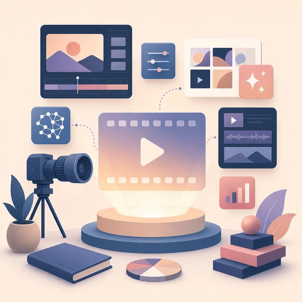 Illustration related to ai video tools for personal branding