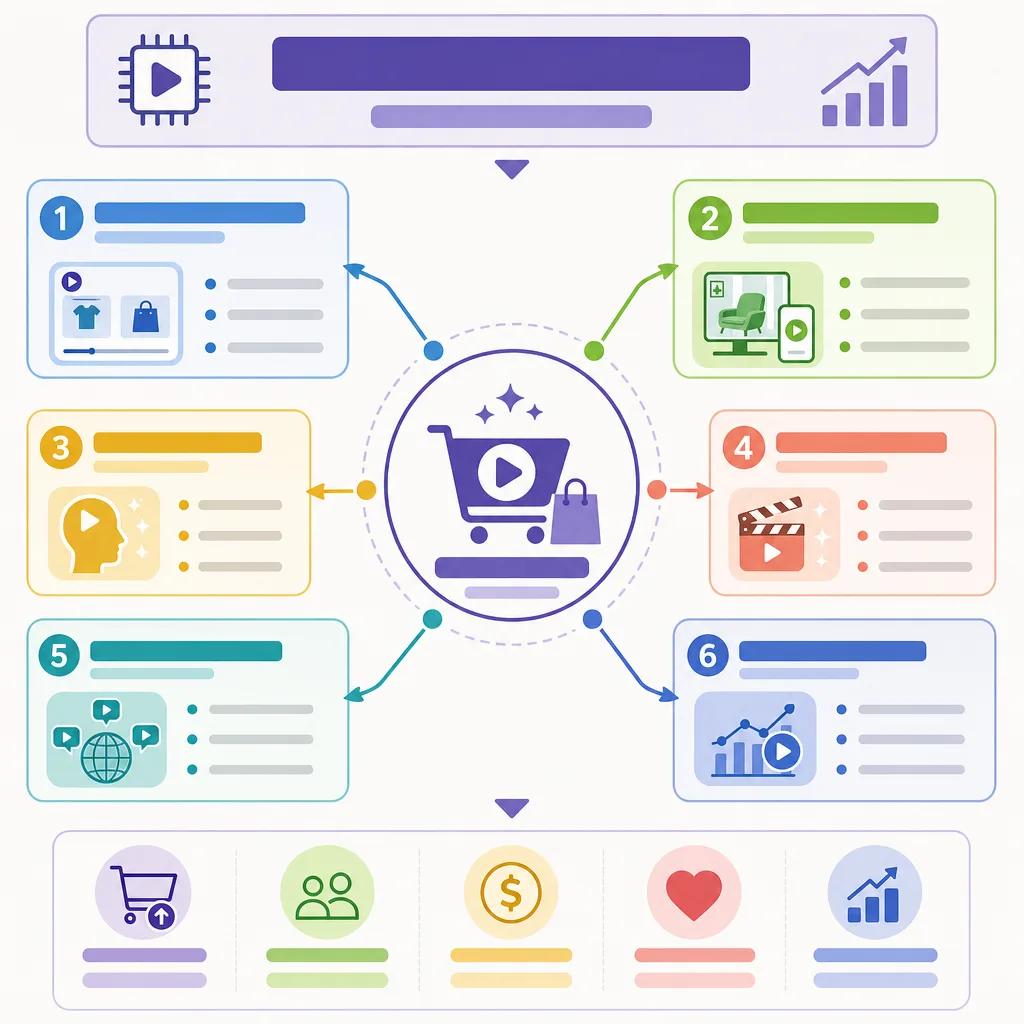 Diagram explaining ai video trends for e-commerce in 2026