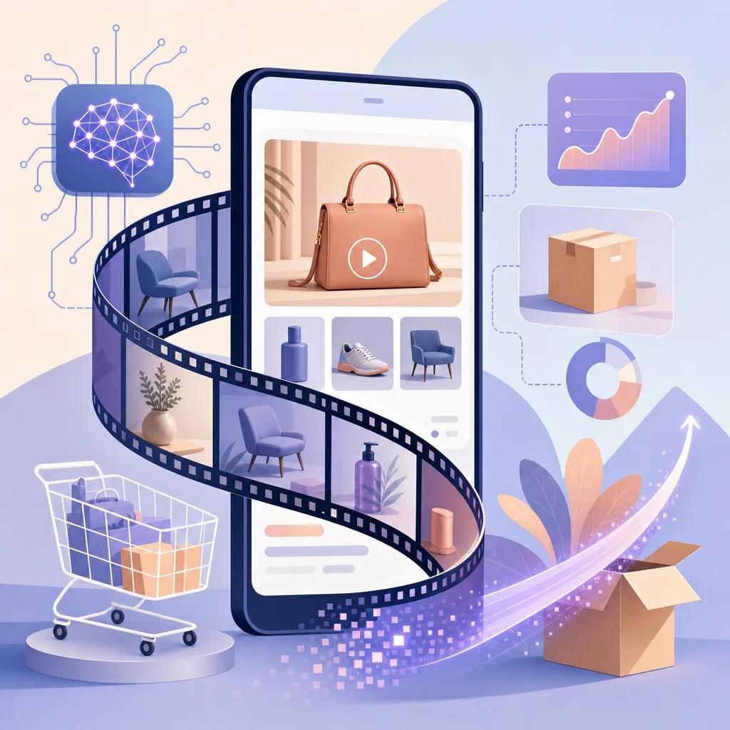 Illustration related to ai video trends for e-commerce in 2026