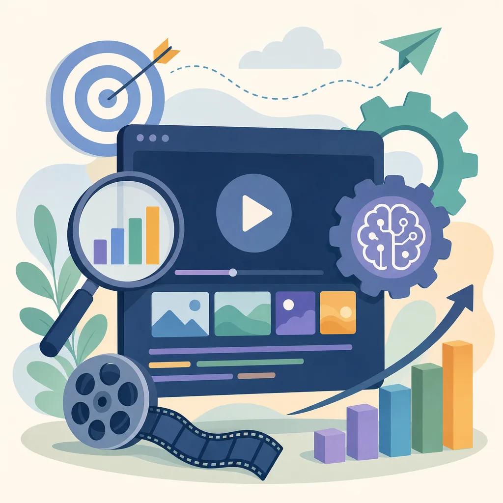 Illustration related to best practices for ai video seo