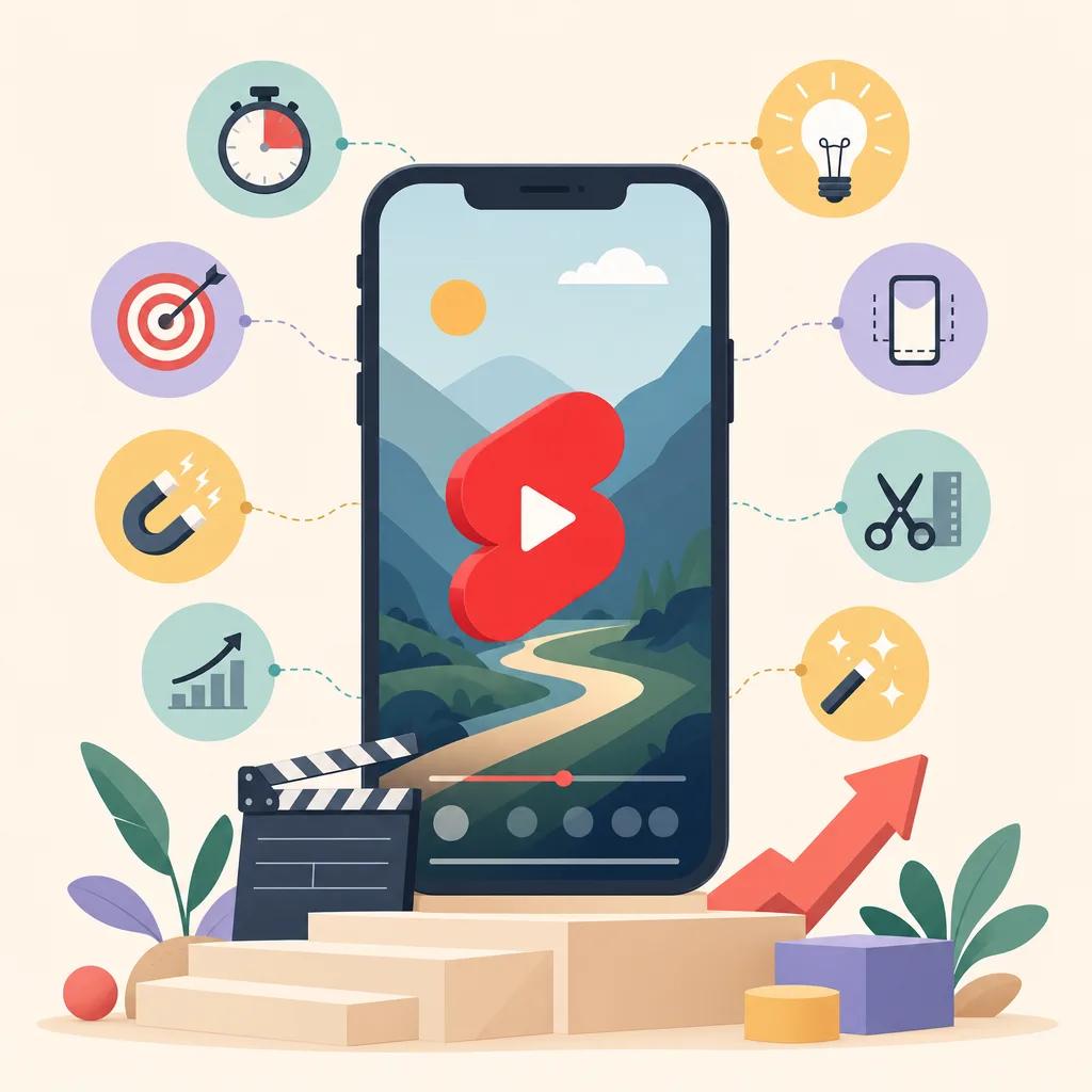 Illustration related to best practices for youtube shorts creation