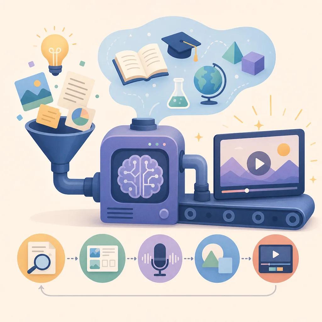 Illustration related to how to create educational explainer videos with ai
