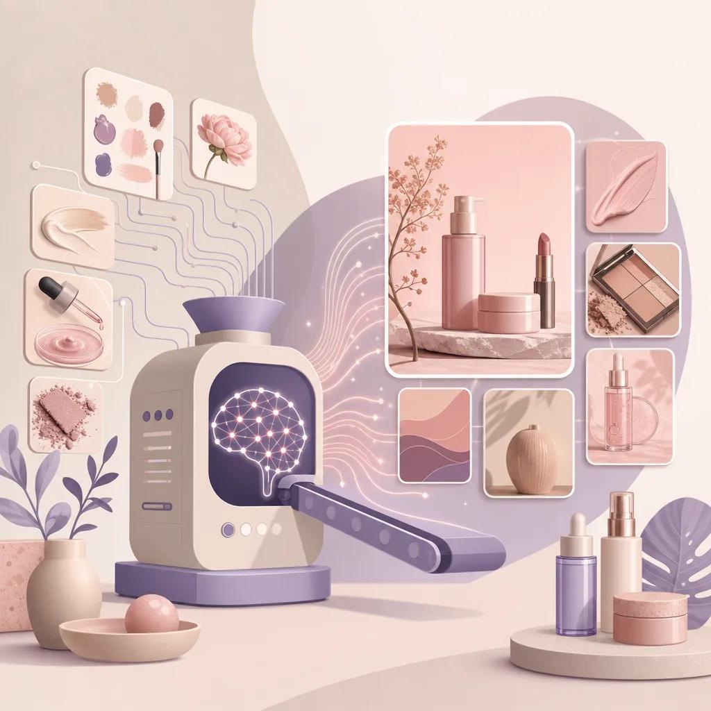 Illustration related to creating ai-driven content for beauty brands