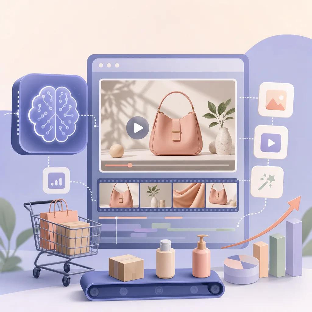Illustration related to creating ai video ads for ecommerce