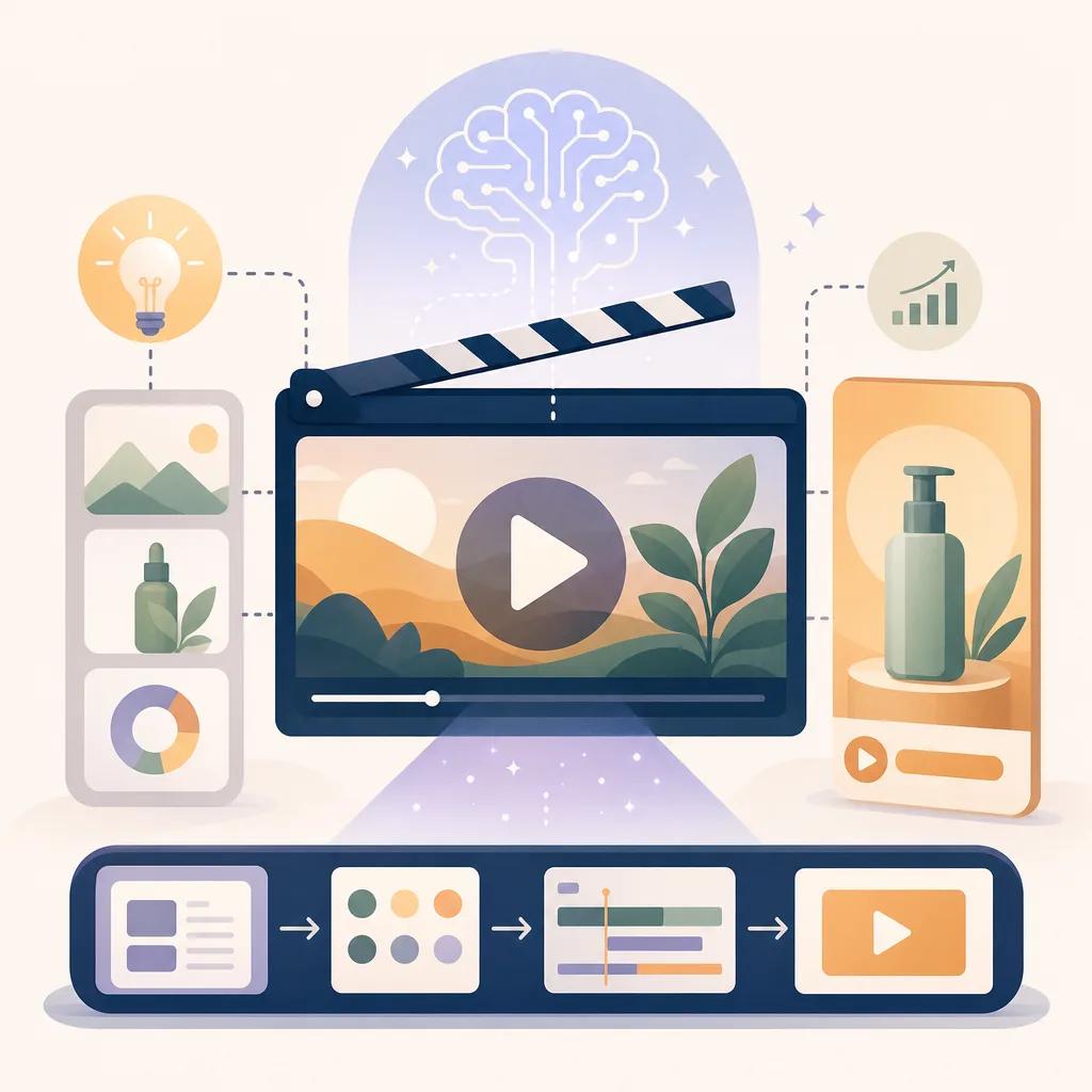 Illustration related to creating effective ai video ads