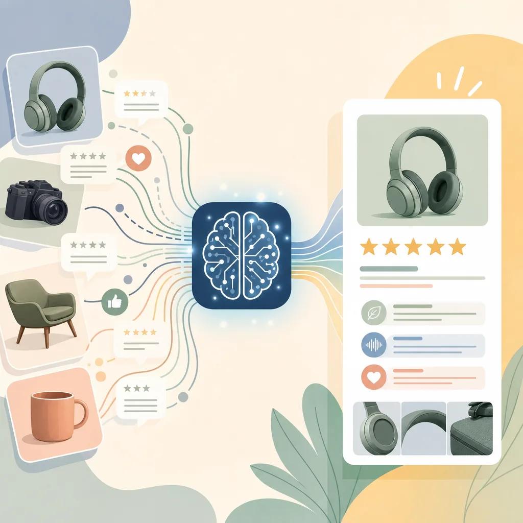 Illustration related to creating engaging product reviews with ai