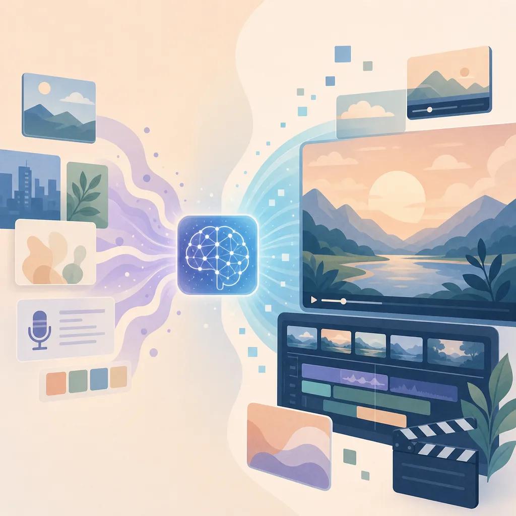 Illustration related to creating vlogs with ai video creation