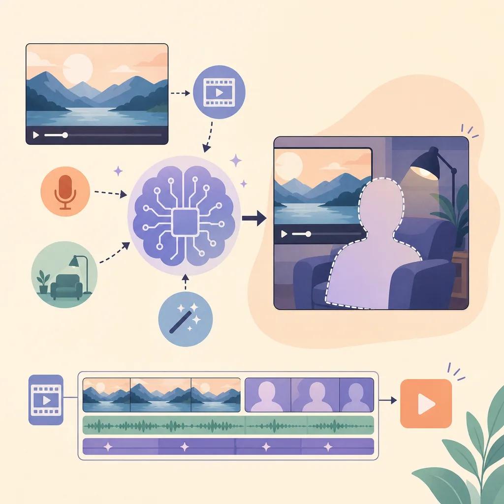 Illustration related to how to create reaction videos with ai