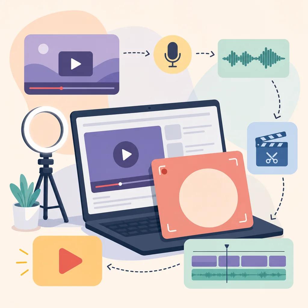 Illustration related to how to create reaction videos