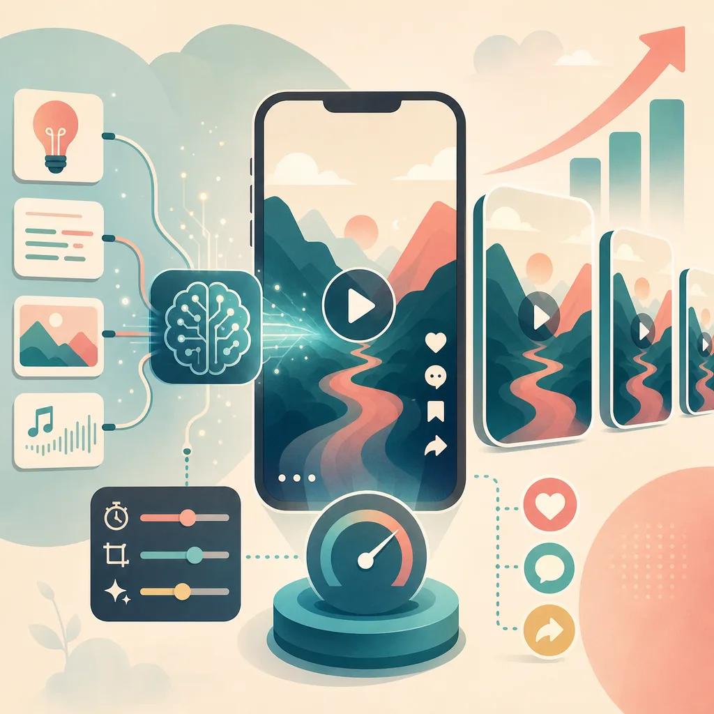 Illustration related to how to optimize ai video content for tiktok