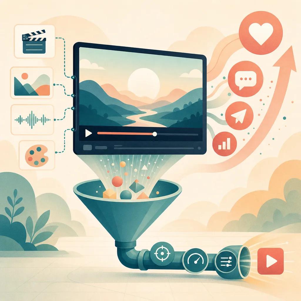 Illustration related to how to optimize ai videos for engagement