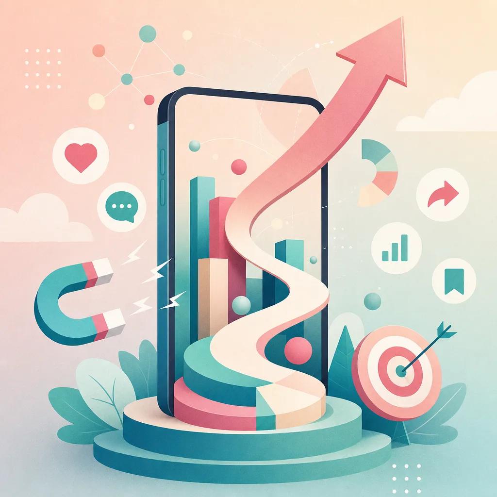 Illustration related to tiktok engagement strategies 2026