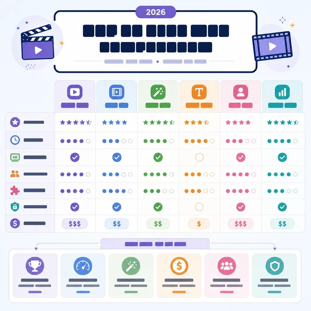 Diagram explaining top ai video platforms comparison 2026