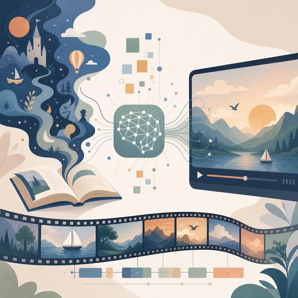 Illustration related to using ai for storytelling in videos