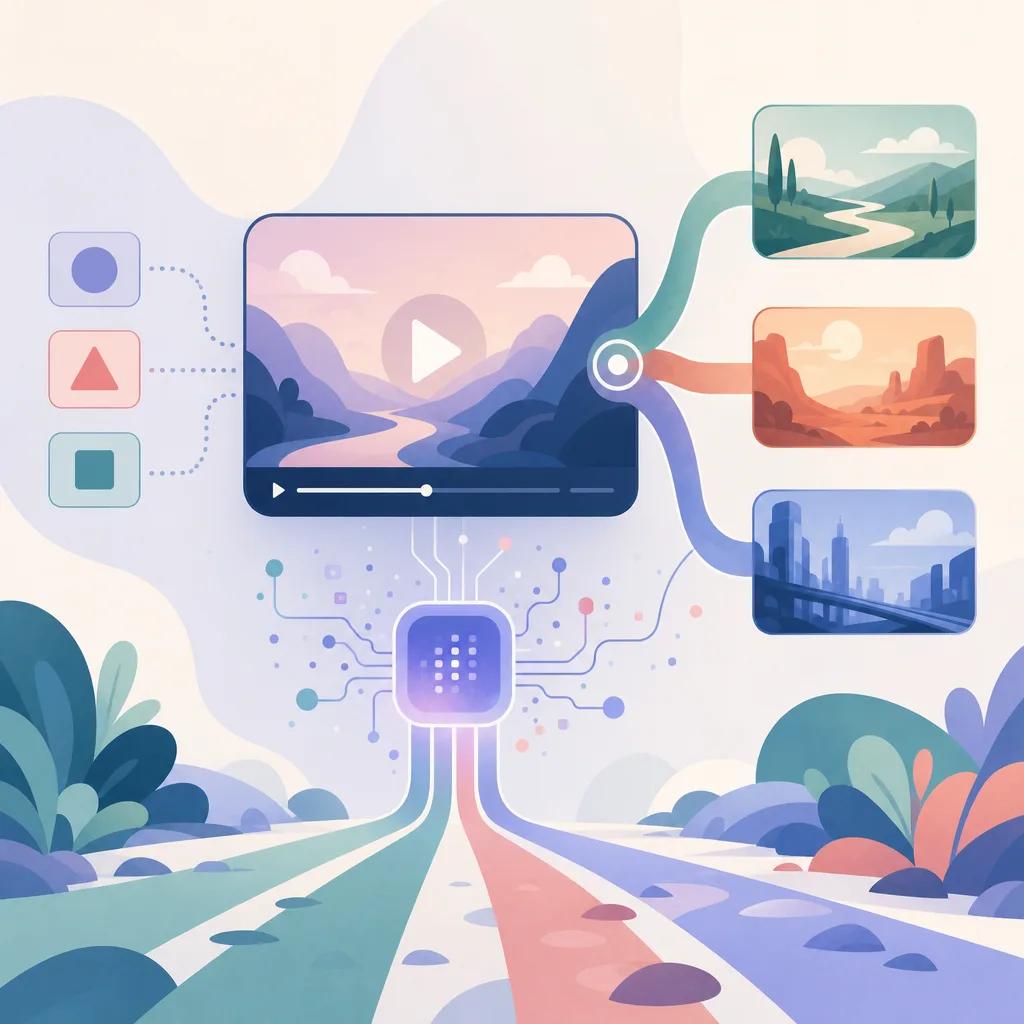 Illustration related to using ai for interactive video experiences