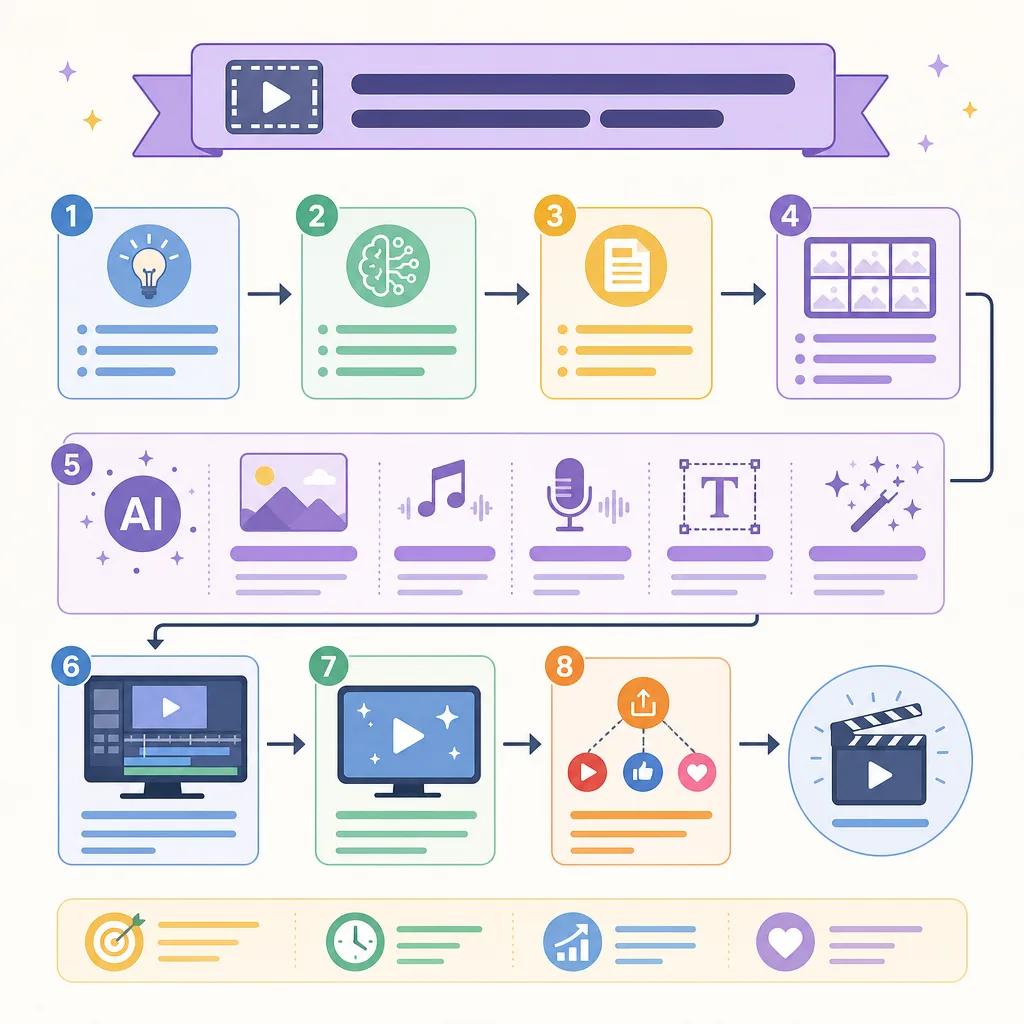 Diagram explaining using ai for video storytelling